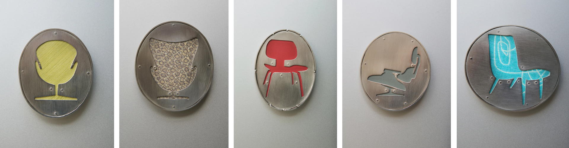 Modern Home Brooch Series